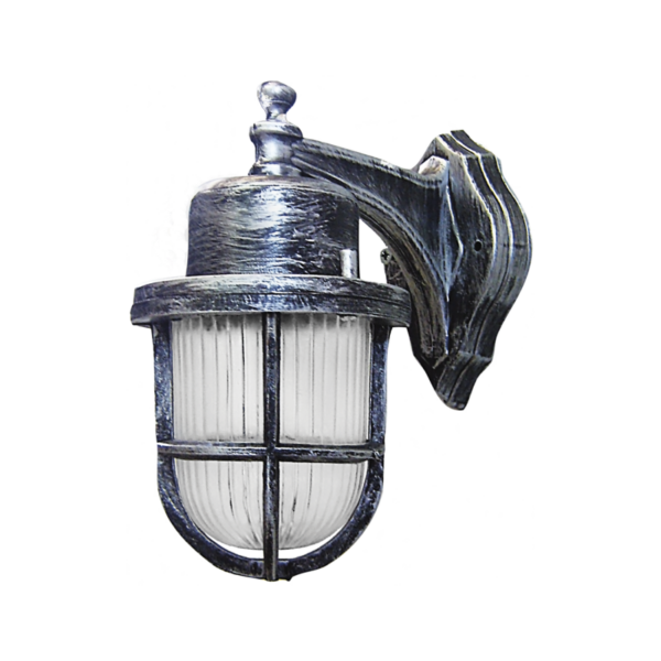 Απλίκα επιτοίχια  Πλαστικό-500B Ασημί Heronia – 07-1150