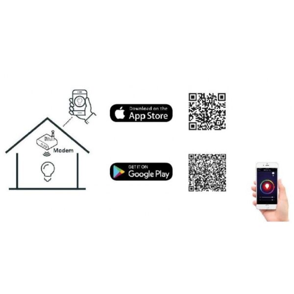 Wi-Fi Smart LED Λάμπα E14 Κερί Dimmable 5W Diolamp 380lm Πολύχρωμη RGB+CCT – C375WIFI