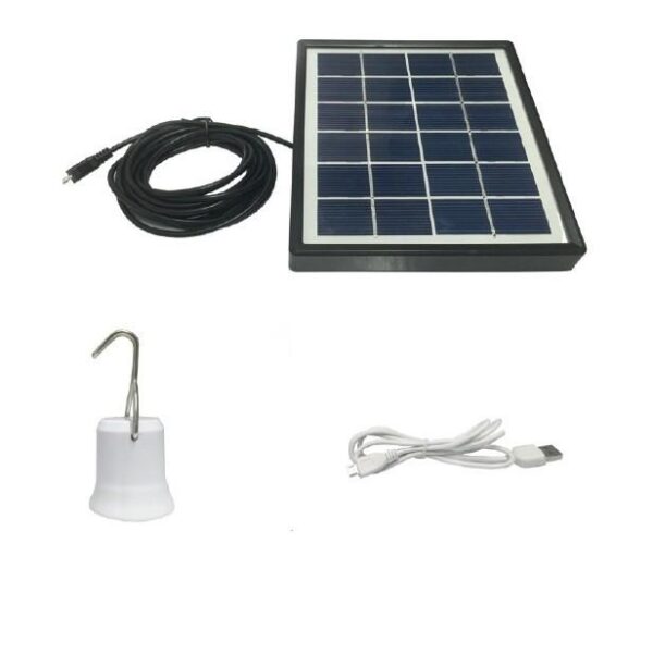 Smart Λάμπα LED Επαναφορτιζόμενη με Ηλιακό Πάνελ E27 7W Diolamp 120° 650lm 6500K  – SMARTSOL