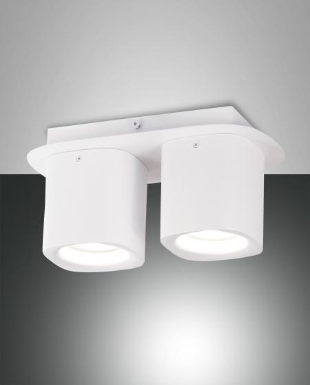 Σποτ  Fabas Luce Smooth 2X GU10 Λευκό     – 3555-82-102