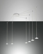 Κρεμαστό Φωτιστικό   Fabas Luce Susanna LED 48W  Λευκό Dimmable  4530lm Θερμό 3000K – 3444-46-102