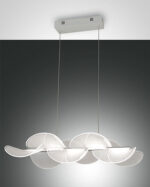 Κρεμαστό Φωτιστικό   Fabas Luce Sylvie LED 30W  Λευκό Dimmable  4000lm Θερμό 3000K – 3626-46-102