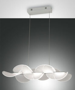 Κρεμαστό Φωτιστικό   Fabas Luce Sylvie LED 30W  Λευκό Dimmable  4000lm Θερμό 3000K – 3626-46-102