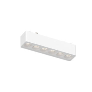 InLight Φωτιστικό LED 6W 3000K για Ultra-Thin μαγνητική ράγα σε λευκή απόχρωση D:12,2cmX2,4cm (T02801-WH)