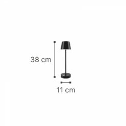 it-Lighting Tahoe Rechargeable LED 2W 3CCT Touch Table Lamp White D:38cmx11cm (80100220)