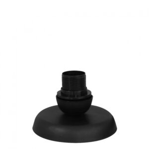 TLB-07 BLACK ΒΑΣΗ ΠΟΡΤΑΤΙΦ 9cm E27 ΠΛΑΣΤ.ΒΑΣΗ ΙΣΙΑ   Heronia -09-0072