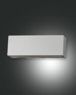 Φωτιστικό Τοίχου  Fabas Luce Trigg LED 14W  Ασημί  IP54 1300lm Θερμό 3000K – 6786-02-844