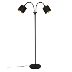 Φωτιστικό Δαπέδου Trio Lighting 2xE14 H130CM ΜΑΥΡΟ  – R46332079