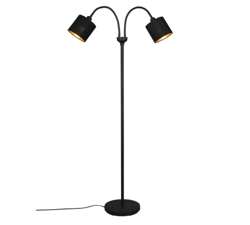 Φωτιστικό Δαπέδου Trio Lighting 2xE14 H130CM ΜΑΥΡΟ  – R46332079