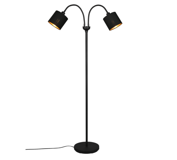 Φωτιστικό Δαπέδου Trio Lighting 2xE14 H130CM ΜΑΥΡΟ  – R46332079