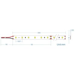LED Ταινία 12 W 24V CUBALUX Dimmable 996lm/m  Θερμό 2700K 5 Μέτρα CL50-0098