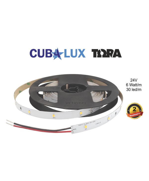 LED Ταινία 6W 24V CUBALUX Dimmable 448lm/m  Θερμό 2700K 5 Μέτρα CL50-0081