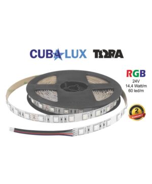 LED Ταινία 14.4W 24V CUBALUX Dimmable RGB Πολύχρωμη 5 Μέτρα CL50-0079