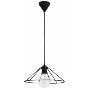 Φωτιστικό Μεταλλικό FUN-350/24 1L  Κρεμαστό   Μαύρο  Heronia – 31-0961