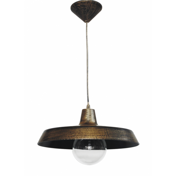 Κρεμαστό  φωτιστικό US-GAS 1L Μπρονζέ  Heronia – 31-0095