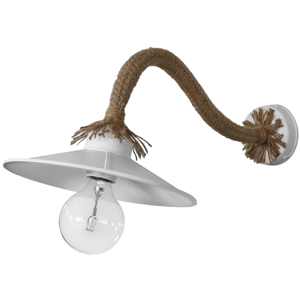 Φωτιστικό επιτοίχιο UT-150AP Σχοινί UT-Λευκό Heronia – 31-0773