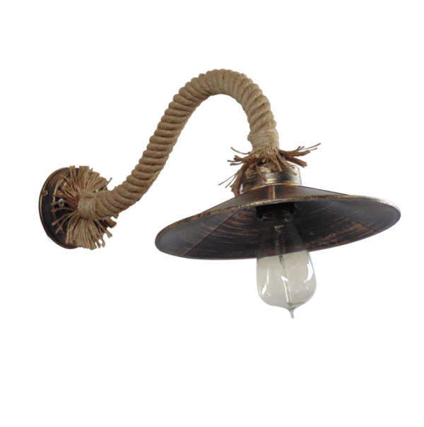 Φωτιστικό επιτοίχιο UT-150AP Σχοινί UT-Μπρονζέ  Heronia – 31-0522