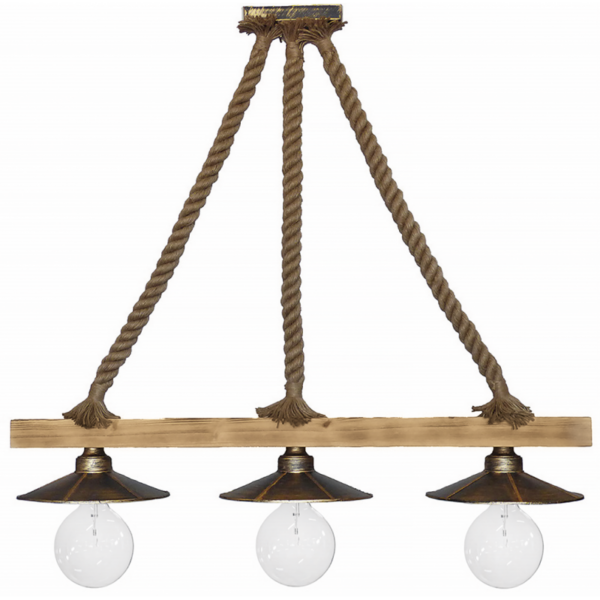 Φωτιστικό  Κρεμαστό   UT-150 Σχοινί 3L Ράγα Heronia – 31-0880