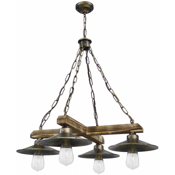 Φωτιστικό  Κρεμαστό   R-150CROSS 4/L Αλυσίδα Heronia – 30-0053