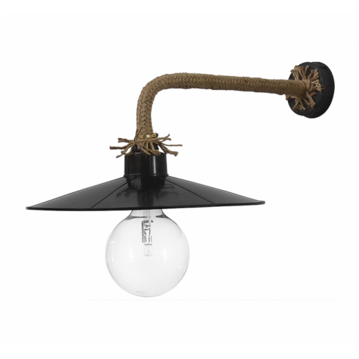 Απλίκα επιτοίχια  UT-181AP Σχοινί UT- Μαύρο  Heronia – 31-0979