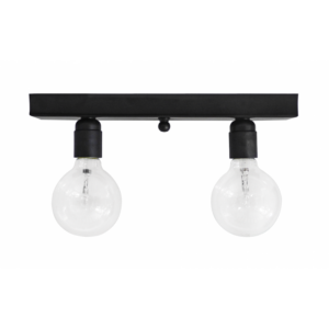 Φωτιστικό ράγα 2φωτη  ΚΑ-01CE Μαύρο  2L Heronia – 31-0755