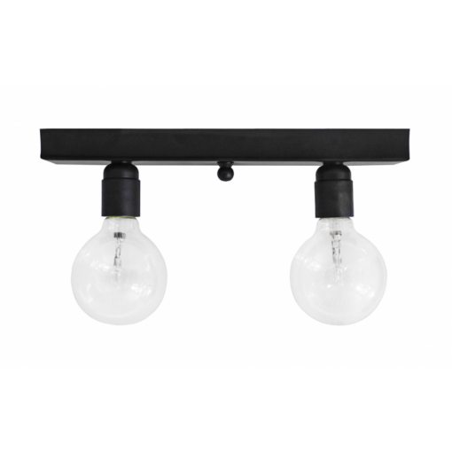 Φωτιστικό ράγα 2φωτη  ΚΑ-01CE Μαύρο  2L Heronia – 31-0755