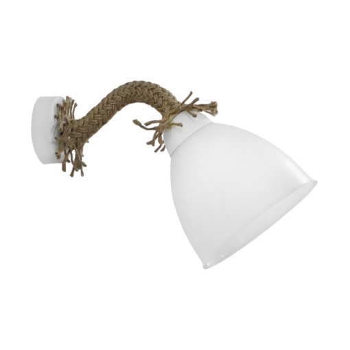 Φωτιστικό τοίχου UT-26ΑΡ 45Μ OVO Σχοινί UT-Λευκό Heronia – 31-1197