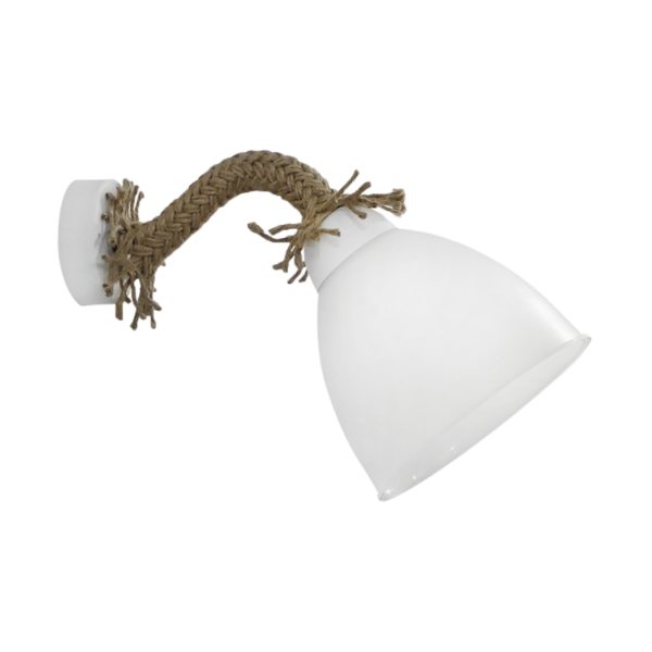 Φωτιστικό τοίχου UT-26ΑΡ 45Μ OVO Σχοινί UT-Λευκό Heronia – 31-1197