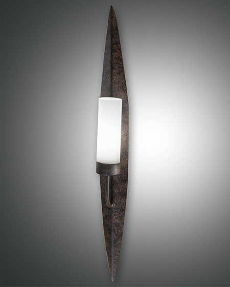 Φωτιστικό Τοίχου  Fabas Luce Vanity E14 Σκουριά     – 2899-26-171