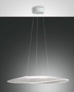 Κρεμαστό Φωτιστικό   Fabas Luce Vela LED 40W  Λευκό Dimmable  5400lm Θερμό 3000K – 3625-45-102