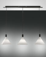 Κρεμαστό Φωτιστικό   Fabas Luce Vincent 3X E27 Λευκό     – 3665-48-102
