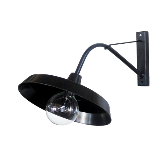 Φωτιστικό απλίκα  Μαύρο IP33 E27 Heronia – 32-0029