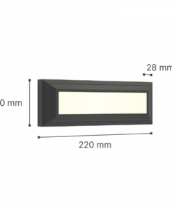 it-Lighting Willoughby LED 4W 3CCT Outdoor Wall Lamp Anthracite D:22cmx8cm (80201340)
