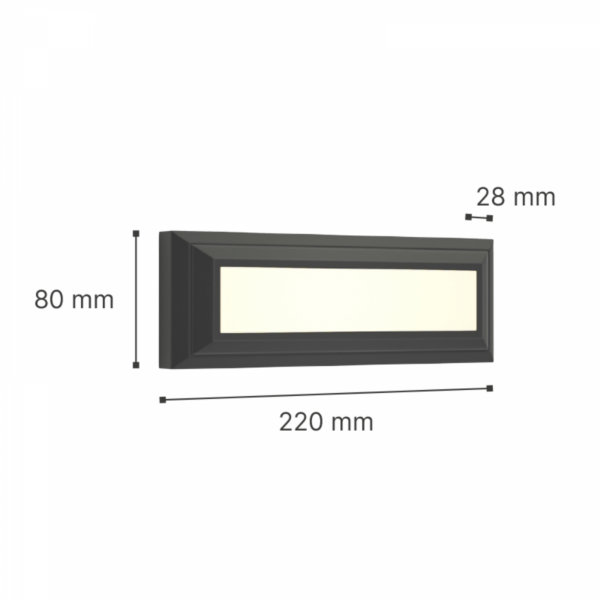 it-Lighting Willoughby LED 4W 3CCT Outdoor Wall Lamp Anthracite D:22cmx8cm (80201340)