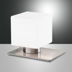 Επιτραπέζιο Φωτιστικό   Fabas Luce Zara G9 Νίκελ Σατινέ Με Dimmer Αφής    – 3579-30-178