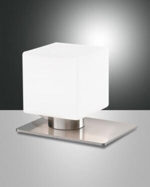 Επιτραπέζιο Φωτιστικό   Fabas Luce Zara G9 Νίκελ Σατινέ Με Dimmer Αφής    – 3579-30-178