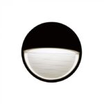 Επιτοίχιο Φωτιστικό LED για Σκαλοπάτια 3W V-TAC Μαύρο Στρογγυλό Αδιάβροχο IP65 Θερμό Λευκό 3000K – 1404