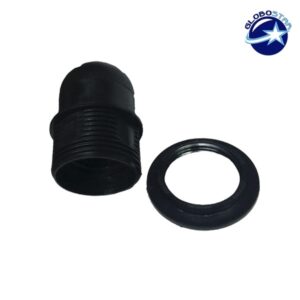 Σετ Ντουί E27 με Ροδέλα Πλαστικό Μαύρο GLOBOSTAR – 90019