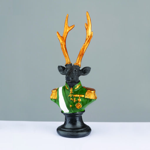 ΔΙΑΚΟΣΜΗΤΙΚΟ ΕΛΑΦΙ RESIN ΣΤΡΑΤΙΩΤΗΣ SOLDIER ΜΑΥΡΟ 24cm ACA – X1524311