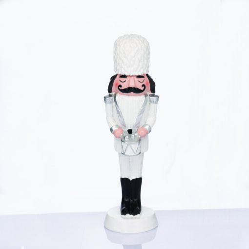 ΚΑΡΥΟΘΡΑΥΣΤΗΣ RESIN ΣΤΡΑΤΙΩΤΗΣ ΜΕ ΤΥΜΠΑΝΟ ΛΕΥΚΟ 23cm ACA – X1525409