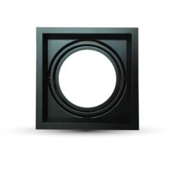 Χωνευτή Βάση 1xAR111 V-TAC Ρυθμιζόμενη Μαύρη Αλουμίνιο – 3581