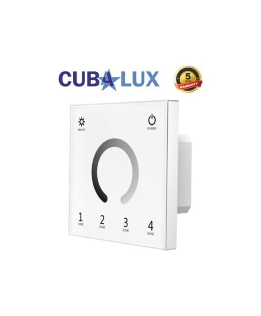 Ασύρματος – DMX512 Διακόπτης Αφής Dimming 4 Ζώνες (Λειτουργία 230VAC)  CUBALUX CL13-0977