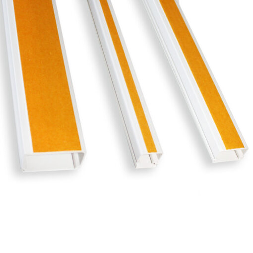25X25mm Αυτοκόλλητο Πλαστικό Κανάλι Καλωδίων Λευκό 2m ACA – NX2525WST