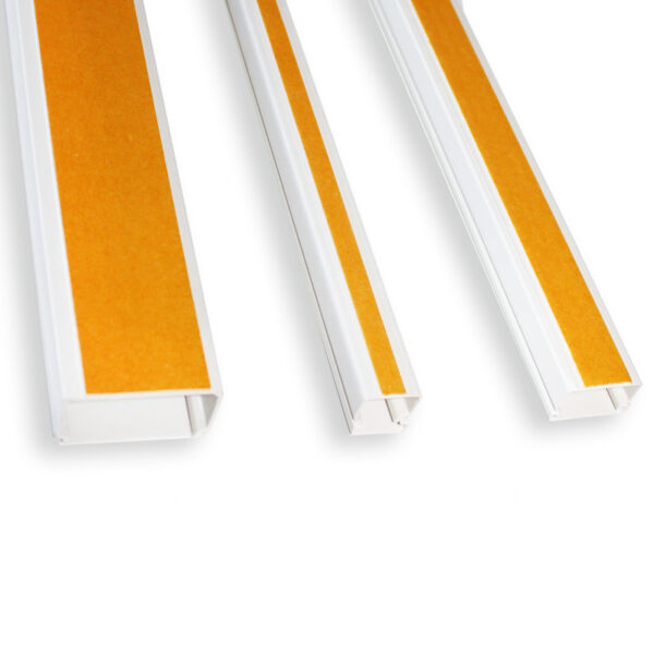 25X25mm Αυτοκόλλητο Πλαστικό Κανάλι Καλωδίων Λευκό 2m ACA – NX2525WST