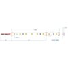 LED Ταινία 12W 24V CUBALUX Dimmable 996lm/m Αδιάβροχη IP65 Θερμό 2700K 5 Μέτρα CL50-0099