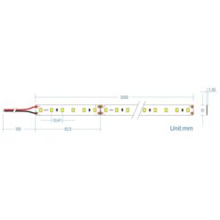 LED Ταινία 18 W 24V CUBALUX Dimmable 1494lm/m  Θερμό 2700K 5 Μέτρα CL50-0100