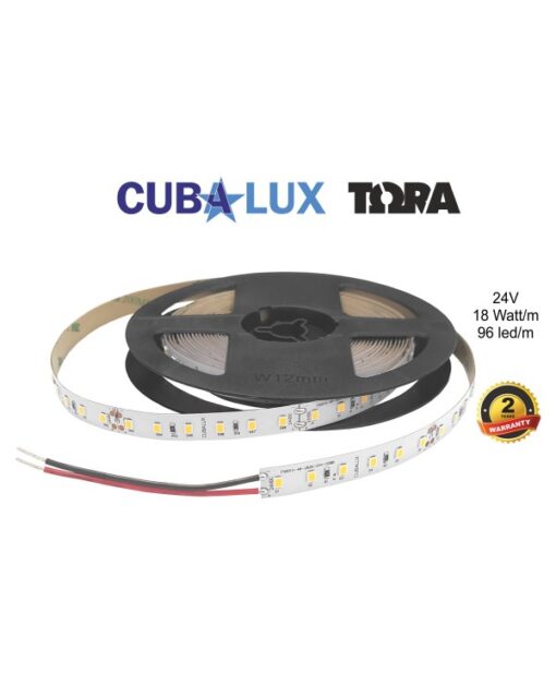 LED Ταινία 18 W 24V CUBALUX Dimmable 1494lm/m  Θερμό 2700K 5 Μέτρα CL50-0100