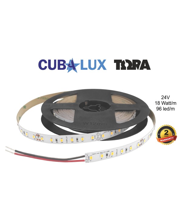 LED Ταινία 18 W 24V CUBALUX Dimmable 1494lm/m  Θερμό 2700K 5 Μέτρα CL50-0100