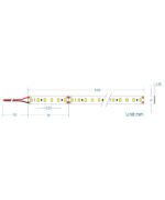 LED Ταινία 9.6W 24V CUBALUX Dimmable 883lm/m Αδιάβροχη IP65 Θερμό 2700K 5 Μέτρα CL50-0108