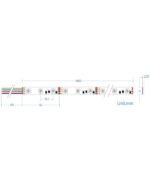 LED Ταινία 14.4W 12V CUBALUX Dimmable  Αδιάβροχη IP65 RGB Πολύχρωμη 5 Μέτρα CL50-0046
